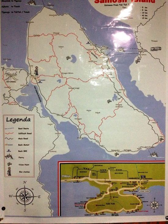 Karte von Samosir