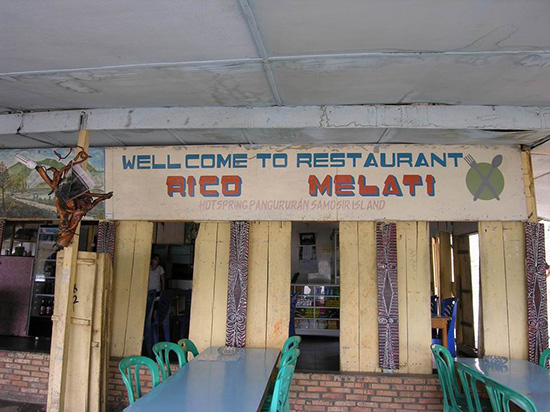 Melati Restaurant am Air Panas