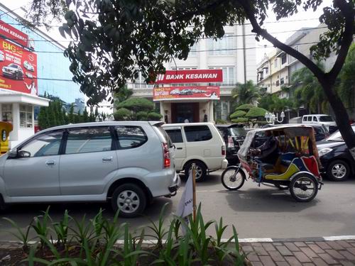 Verkehr in Medan Becak