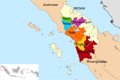 Ethnien Batak-Völker in Sumatra