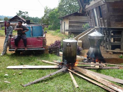 Wasser kochen Toba-Batak