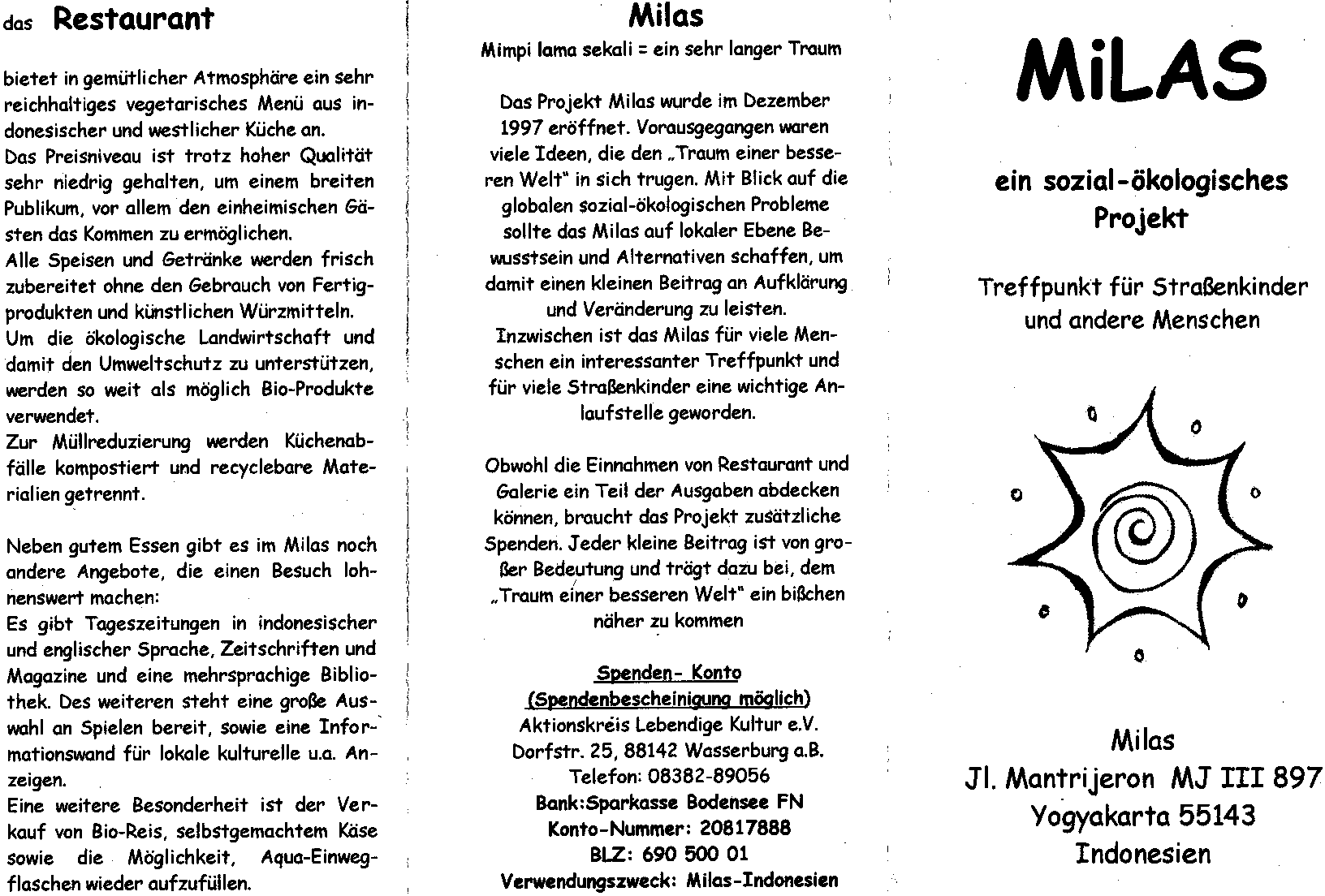 Flyer zum Milas